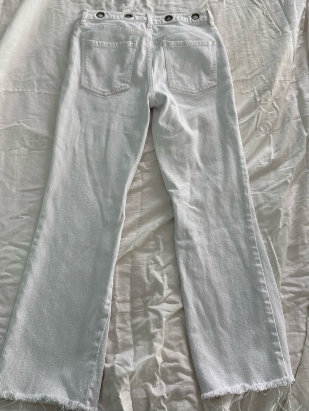 White Flared Jeans/ Free People - Picture 8 of 8
